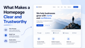 What Makes a Homepage Clear and Trustworthy